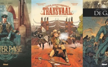Glénat : Les aventuriers du Transvaal T2, Colonisation T4, Oliver Page et les tueurs de temps T2, De Gaulle T1
