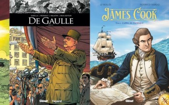 Glénat : Lacrima christi T6, De Gaulle T3, James Cook T1
